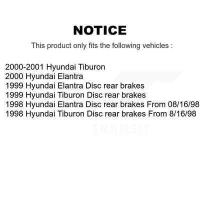 Kit de rotors de frein à disque avant et arrière, pour Hyundai Tiburon Elantra K8-101301