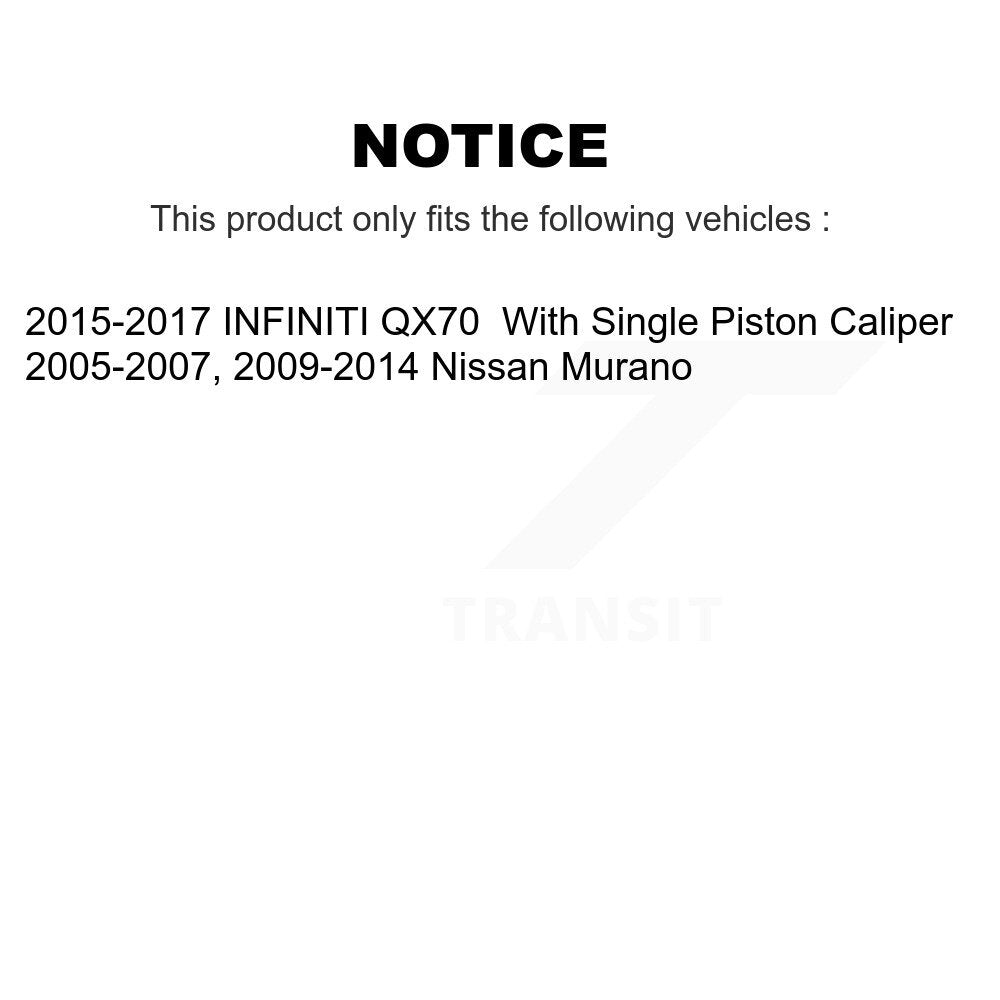Kit de rotors de frein à disque avant et arrière, pour Nissan Murano INFINITI QX70 K8-101392