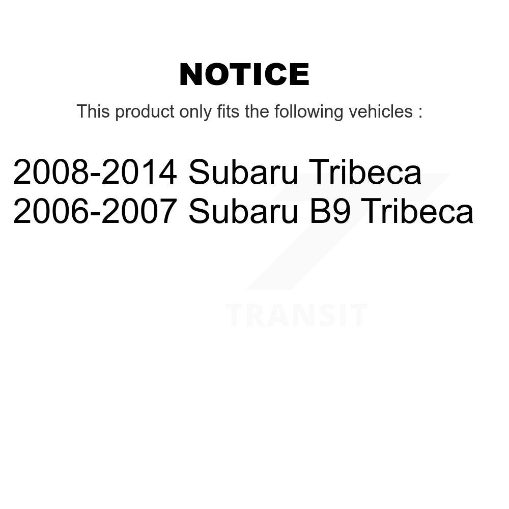 Kit de disques de frein à disque avant et arrière, pour Subaru Tribeca B9 K8-101417