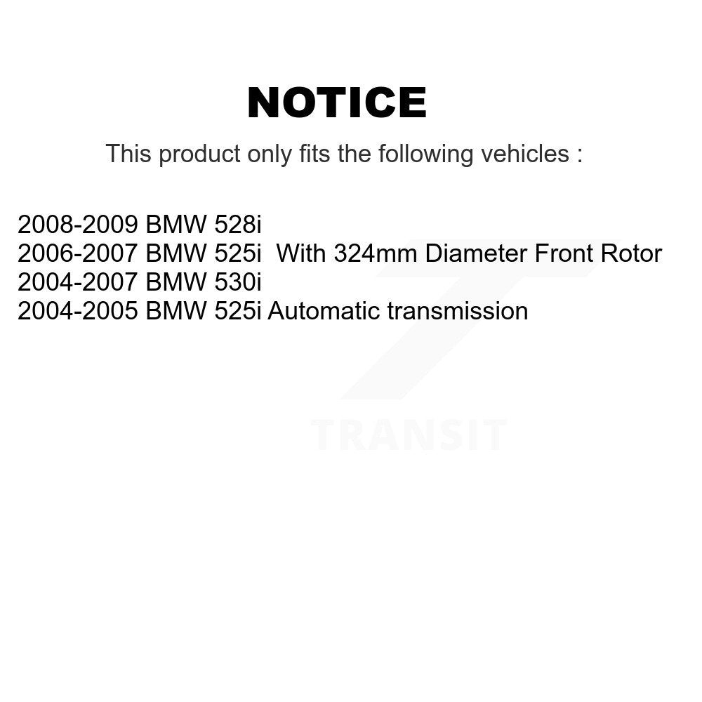 Kit de rotors de frein à disque avant et arrière, pour BMW 530i 525i 528i K8-101429