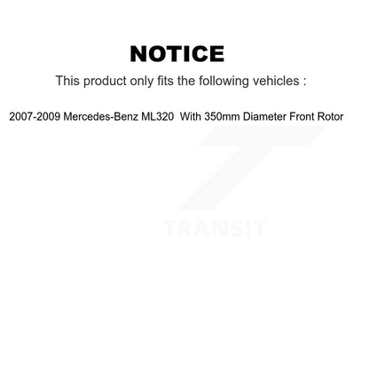 Kit de disques de frein à disque avant et arrière pour Mercedes-Benz ML320 K8-101435