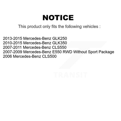 Kit de disques de frein avant et arrière, pour mercedes-benz GLK350 GLK250 CLS550 CLS500 E550