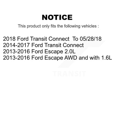 Kit de disques de frein à disque avant et arrière, pour Ford Escape Transit Connect K8-101488
