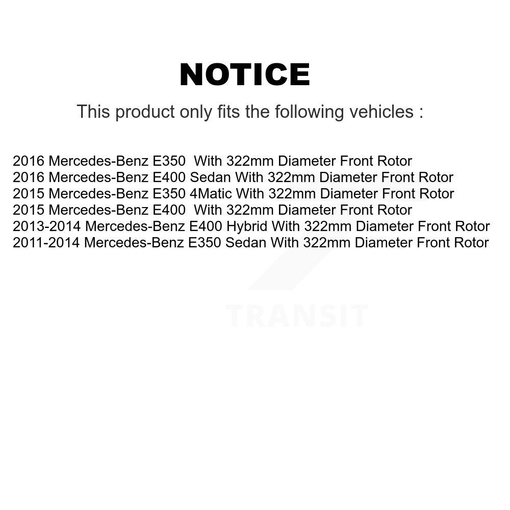 Kit de disques de frein à disque avant et arrière, pour Mercedes-Benz E350 E400 K8-101578