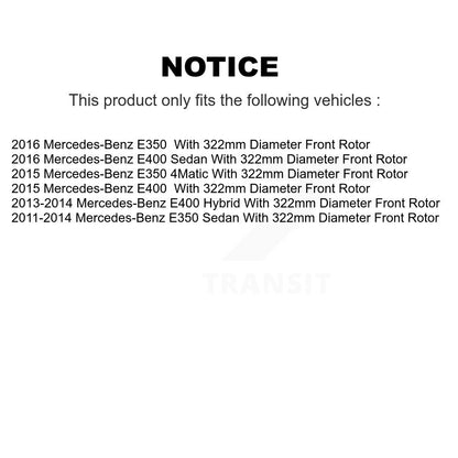 Kit de disques de frein à disque avant et arrière, pour Mercedes-Benz E350 E400 K8-101578