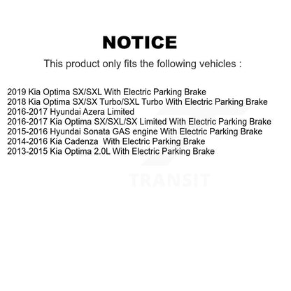 Kit de rotors de frein à disque avant et arrière, pour Kia Optima Hyundai Sonata Cadenza Azera