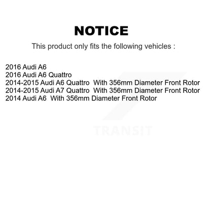 Kit de disques de frein à disque avant et arrière, pour Audi A6 Quattro A7 K8-101595