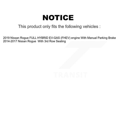 Kit de disques de frein à disque avant et arrière pour Nissan Rogue K8-101635
