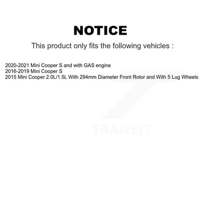 Kit de disques de frein à disque avant et arrière pour Mini Cooper K8-101637