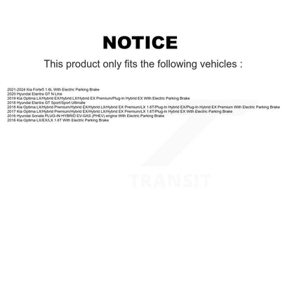 Kit de rotors de frein à disque avant et arrière, pour Kia Hyundai Optima Elantra GT Sonata Forte
