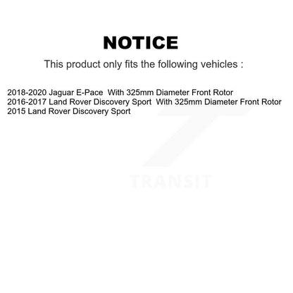 Kit de rotors de frein à disque avant et arrière, pour Land Rover Discovery Sport Jaguar e-pace