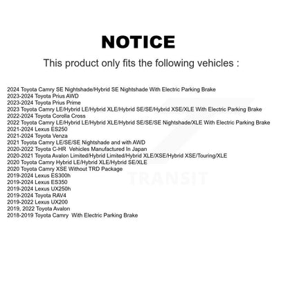 Kit de rotors de frein avant et arrière, pour Toyota RAV4 Camry Corolla Cross Lexus Venza C-H