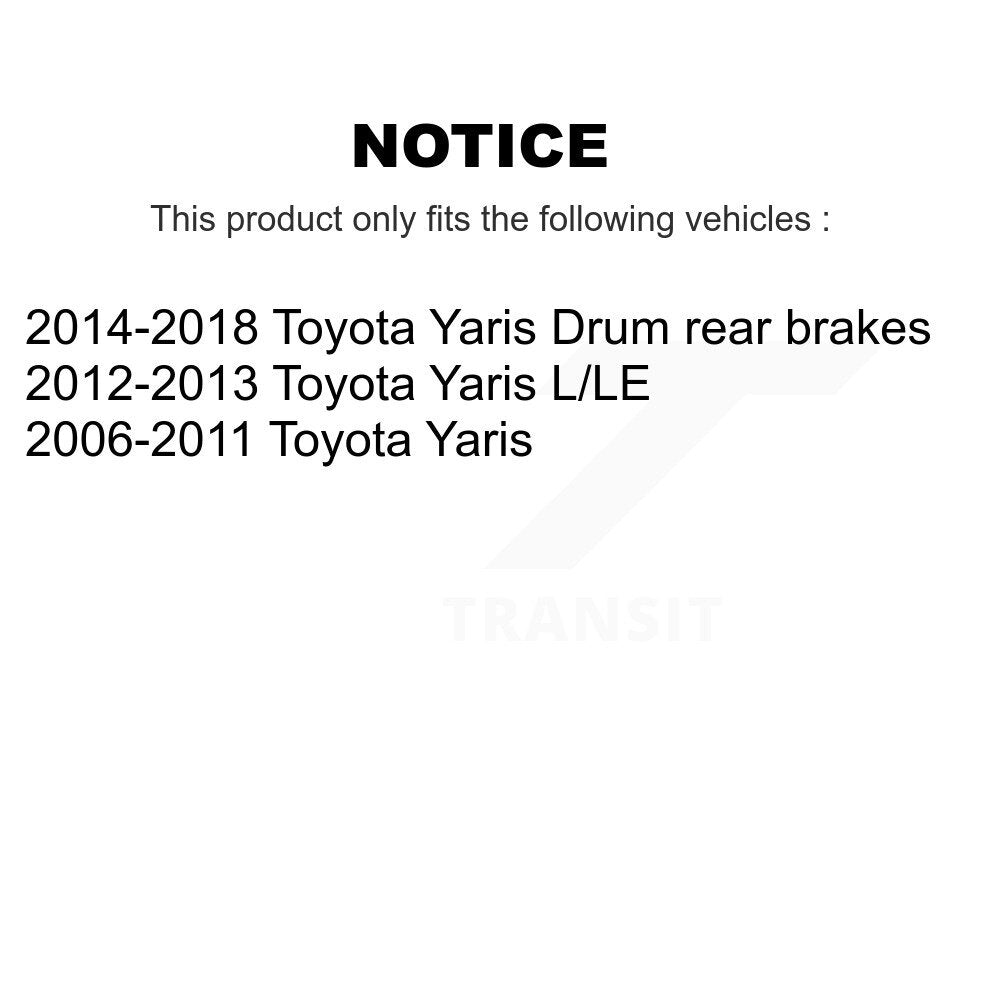 Kit de tambours de rotors de frein à disque avant et arrière pour Toyota Yaris K8-101963