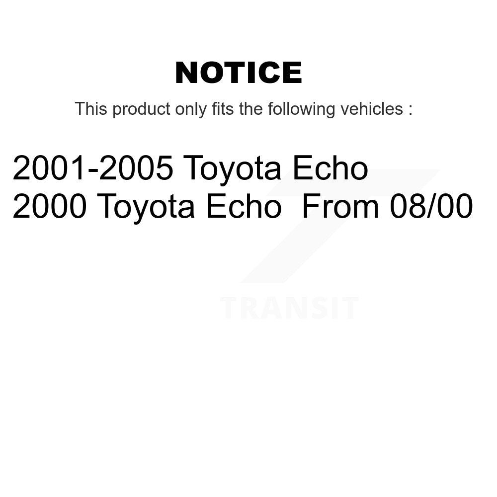 Kit de tambours de rotors de frein à disque avant et arrière pour Toyota Echo K8-101977