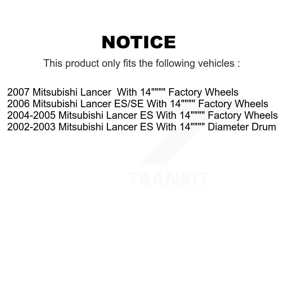 Kit de tambours de rotors de frein à disque avant et arrière pour Mitsubishi Lancer K8-102021