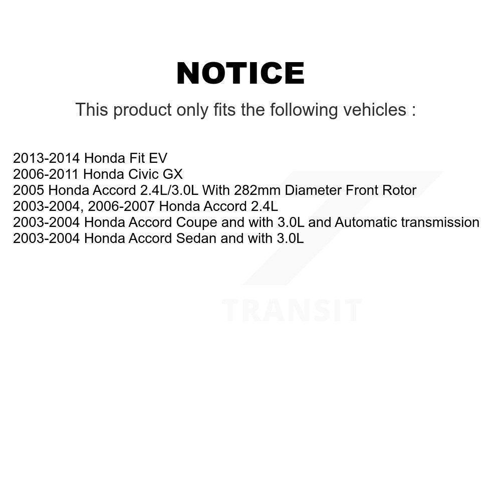 Kit de tambours de rotors de frein à disque avant et arrière, pour Honda Civic Accord Fit K8-102034