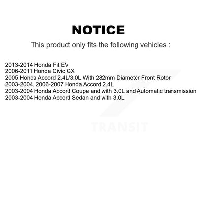 Kit de tambours de rotors de frein à disque avant et arrière, pour Honda Civic Accord Fit K8-102034