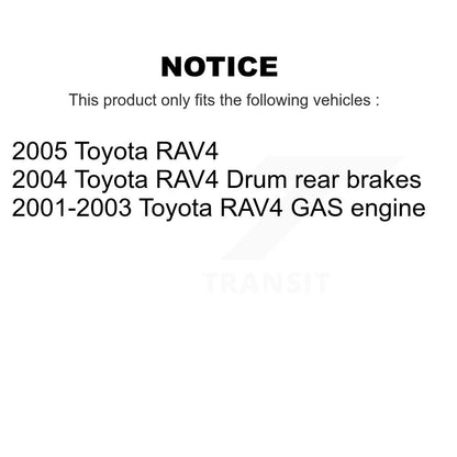 Kit de tambours de rotors de frein à disque avant et arrière pour Toyota RAV4 K8-102079