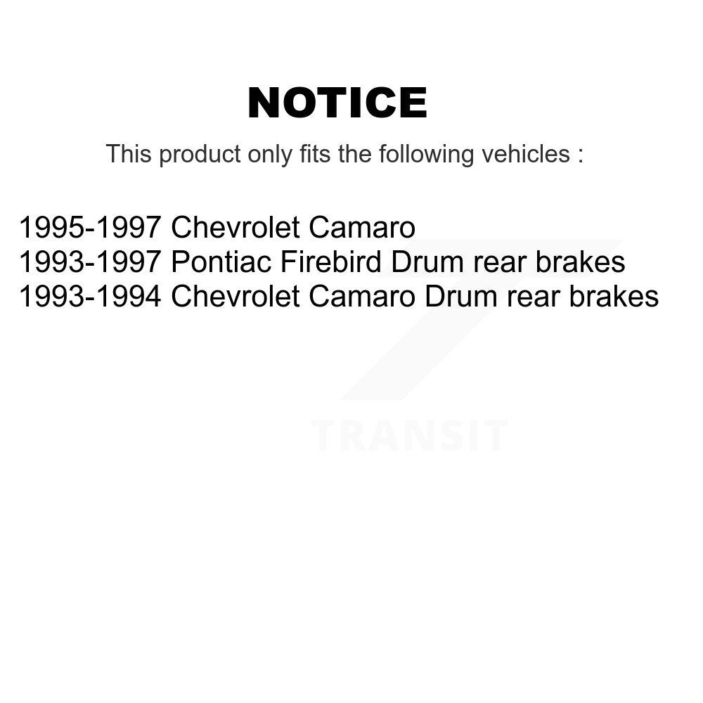 Kit de rotors de frein à disque avant et arrière, pour Chevrolet Camaro Pontiac Firebird