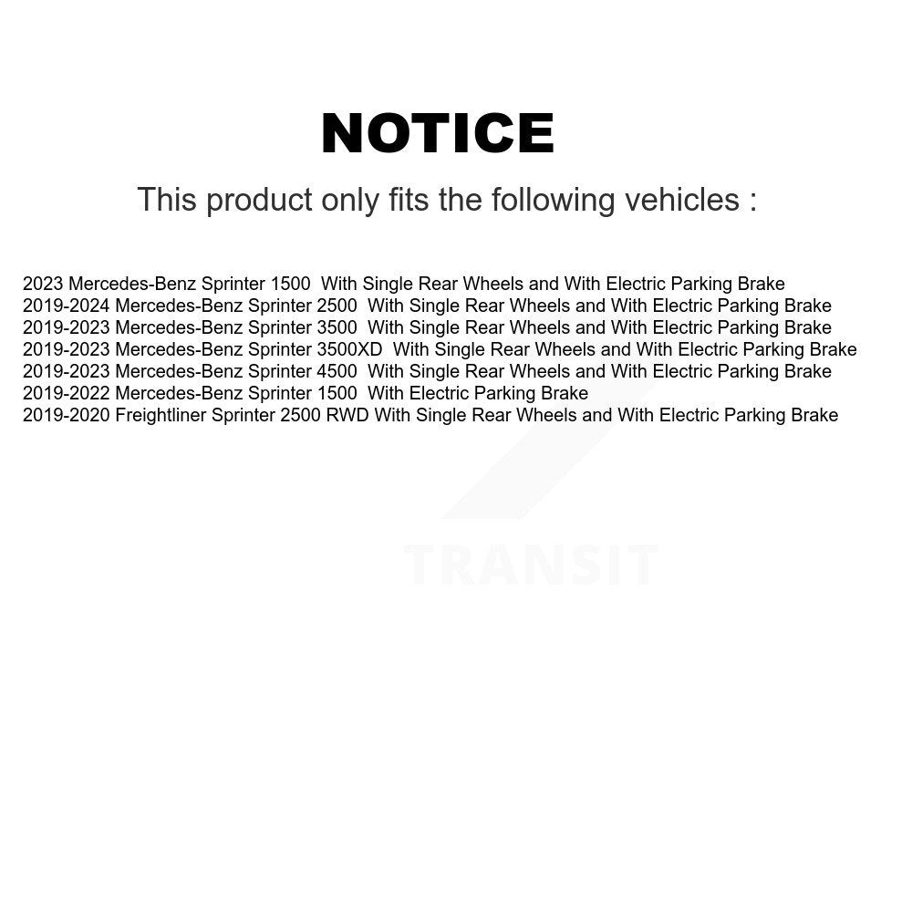 Kit de Rotor de frein avant et arrière, pour Mercedes-Benz Sprinter 2500 3500 4500 3500XD 150