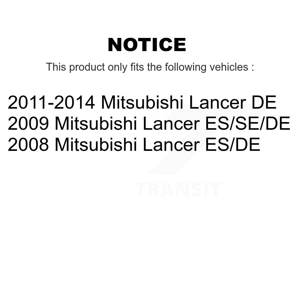 Kit de tambours de rotors de frein à disque avant et arrière pour Mitsubishi Lancer K8-102512