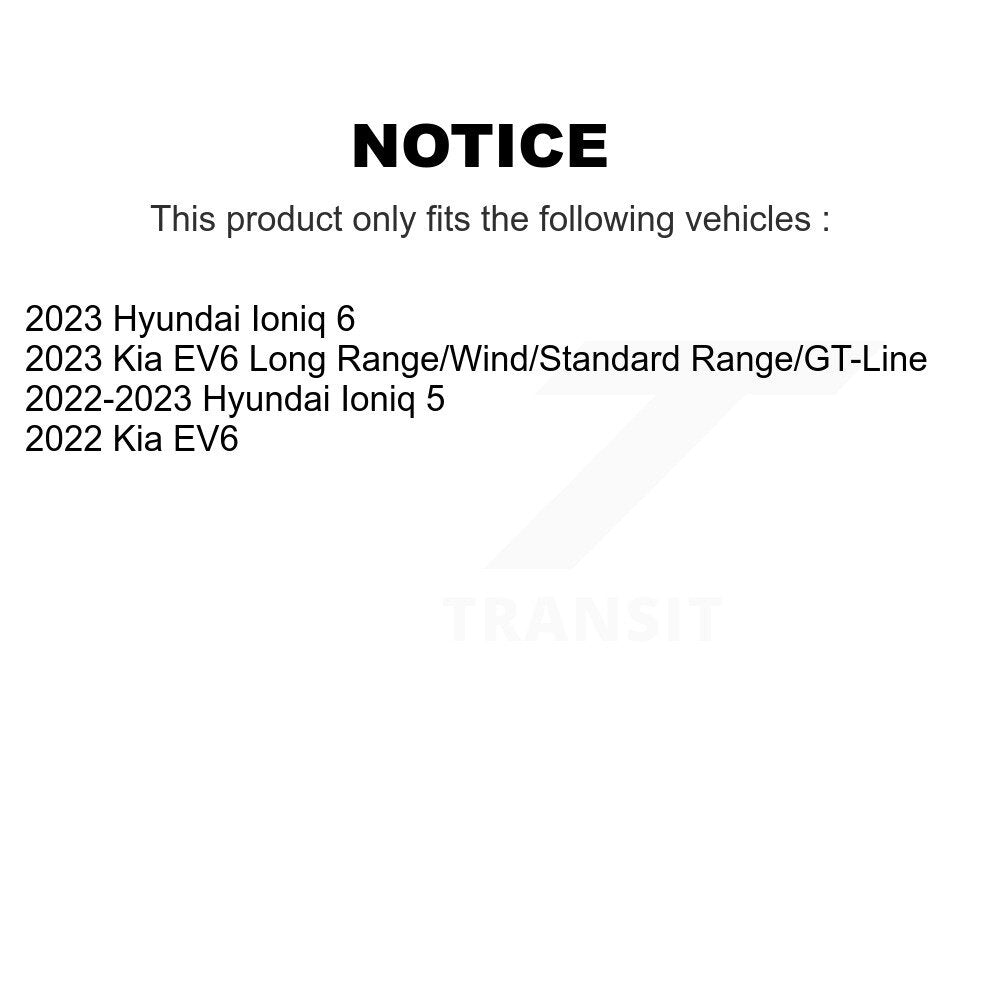 Kit de rotors de frein à disque avant et arrière, pour Hyundai Ioniq 5 Kia EV6 6 K8-102536