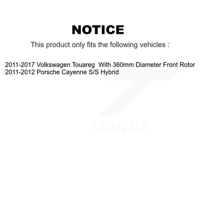 Kit de rotors de frein à disque avant pour Volkswagen Touareg Porsche Cayenne K8-102674