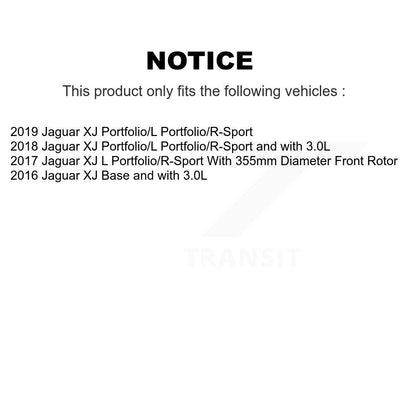 Kit de disques de frein à disque avant et arrière pour Jaguar XJ K8-102692