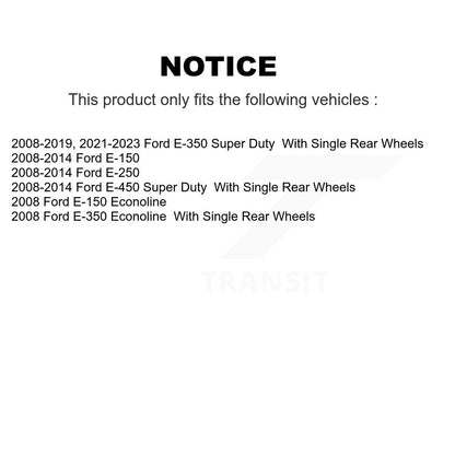 Rotors de frein avant et Kit de plaquettes en céramique pour Ford E-350 Super Duty E-250 E-150 E-45
