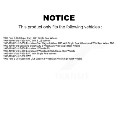 Kit de plaquettes semi-métalliques de moyeu de Rotor de frein avant, pour Ford F-250 F-350 E-350 Econolin