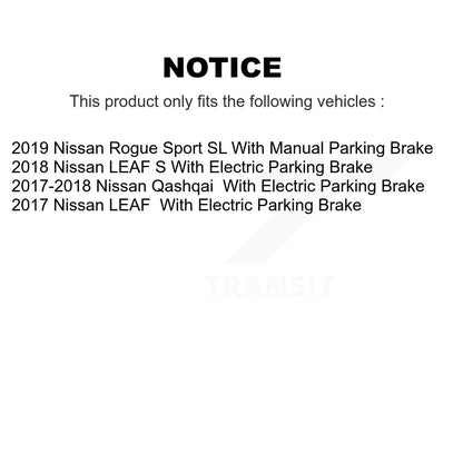 Kit de disques de frein à disque arrière et plaquettes en céramique, pour Nissan Qashqai Rogue Sport LEAF