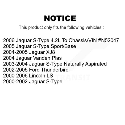 Kit de plaquettes semi-métalliques de Rotor de frein arrière, pour Ford Thunderbird Jaguar s-type LS XJ