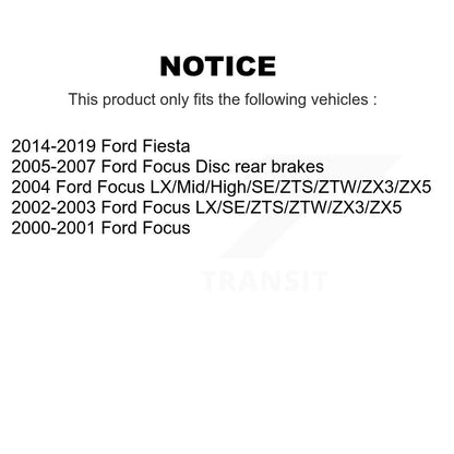 Kit de disques de frein à disque arrière et plaquettes semi-métalliques pour Ford Focus Fiesta