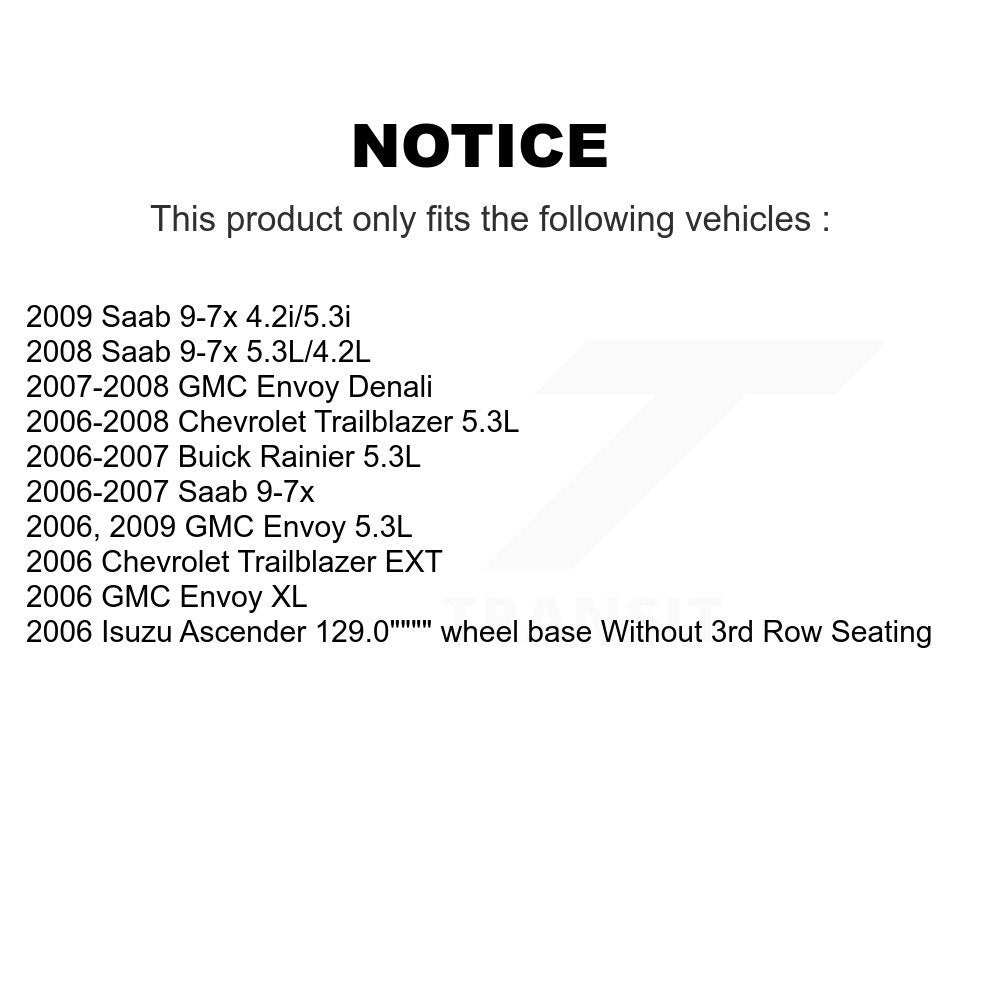 Kit de plaquettes en céramique et de rotors de frein avant et arrière, pour Chevrolet Trailblazer GMC Envoy X