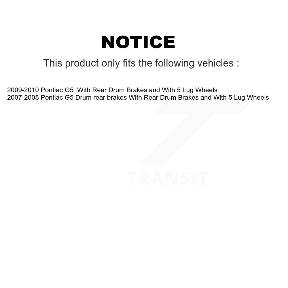 Kit de plaquettes en céramique et de disques de frein avant et arrière, pour Pontiac G5 K8A-101359