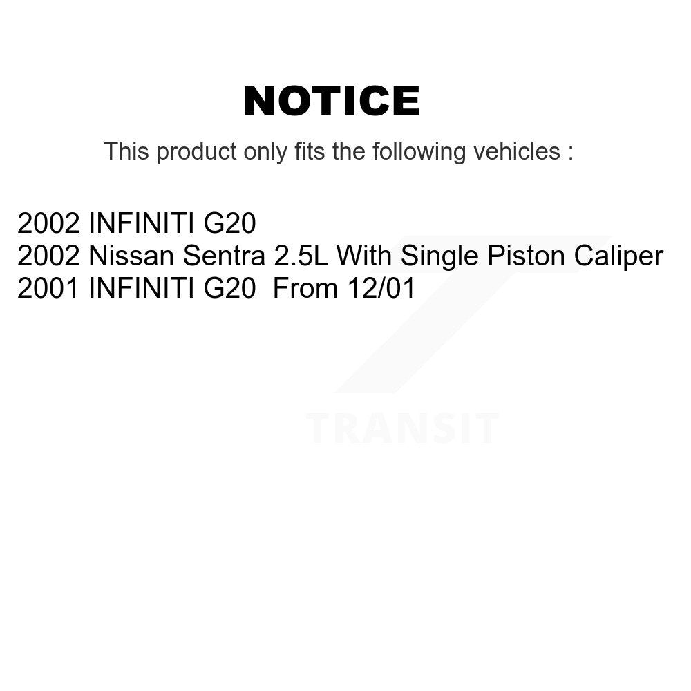 Kit de plaquettes en céramique et de disques de frein avant et arrière, pour Nissan Sentra INFINITI G2