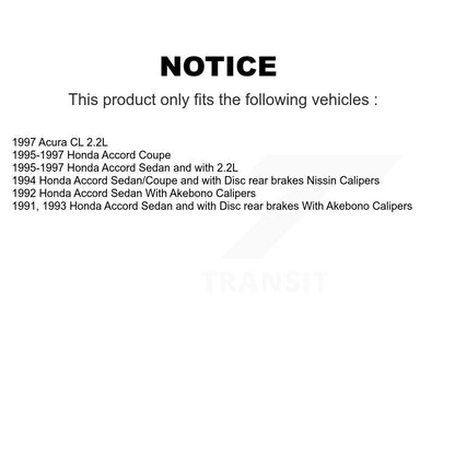 Kit de plaquettes en céramique et de rotors de frein à disque avant et arrière, pour Honda Accord Acura CL