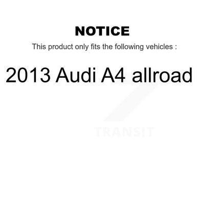 Kit de plaquettes semi-métalliques avant et arrière et disques de frein pour Audi A4 allroa 2013