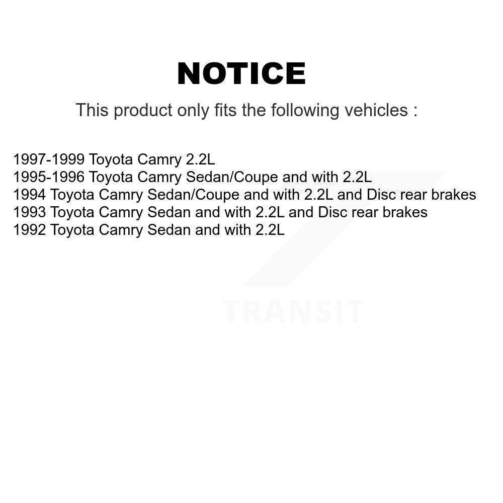 Kit de plaquettes en céramique et de rotors de frein à disque avant et arrière, pour Toyota Camry K8A-102050