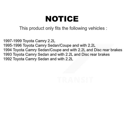 Kit de plaquettes en céramique et de rotors de frein à disque avant et arrière, pour Toyota Camry K8A-102050