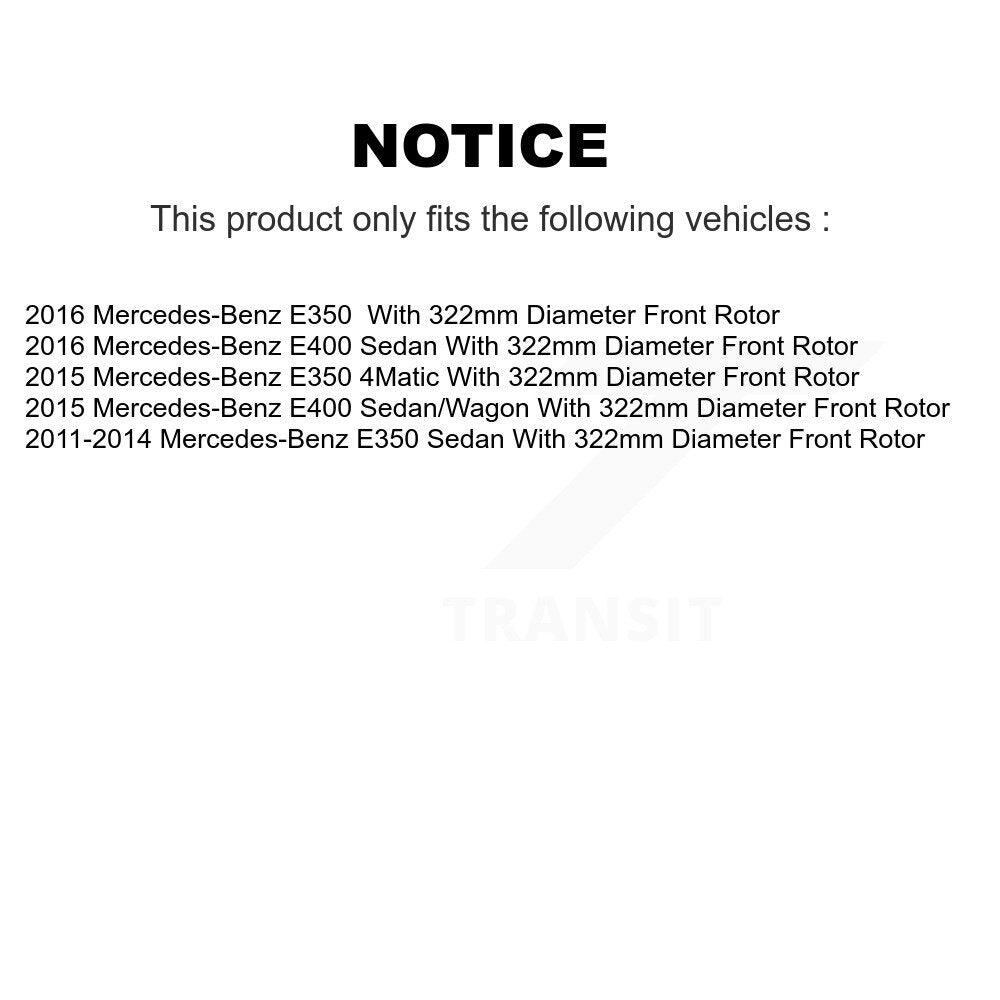 Kit de plaquettes semi-métalliques avant et arrière et disques de frein, pour Mercedes-Benz E350 E40