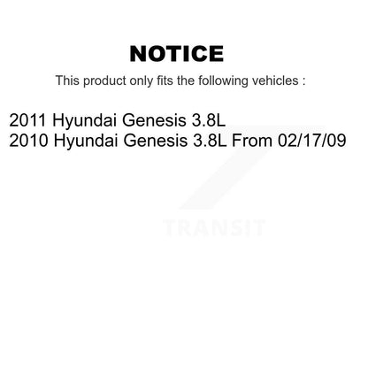 Kit de plaquettes en céramique et de disques de frein avant et arrière, pour Hyundai Genesis 3,8 l