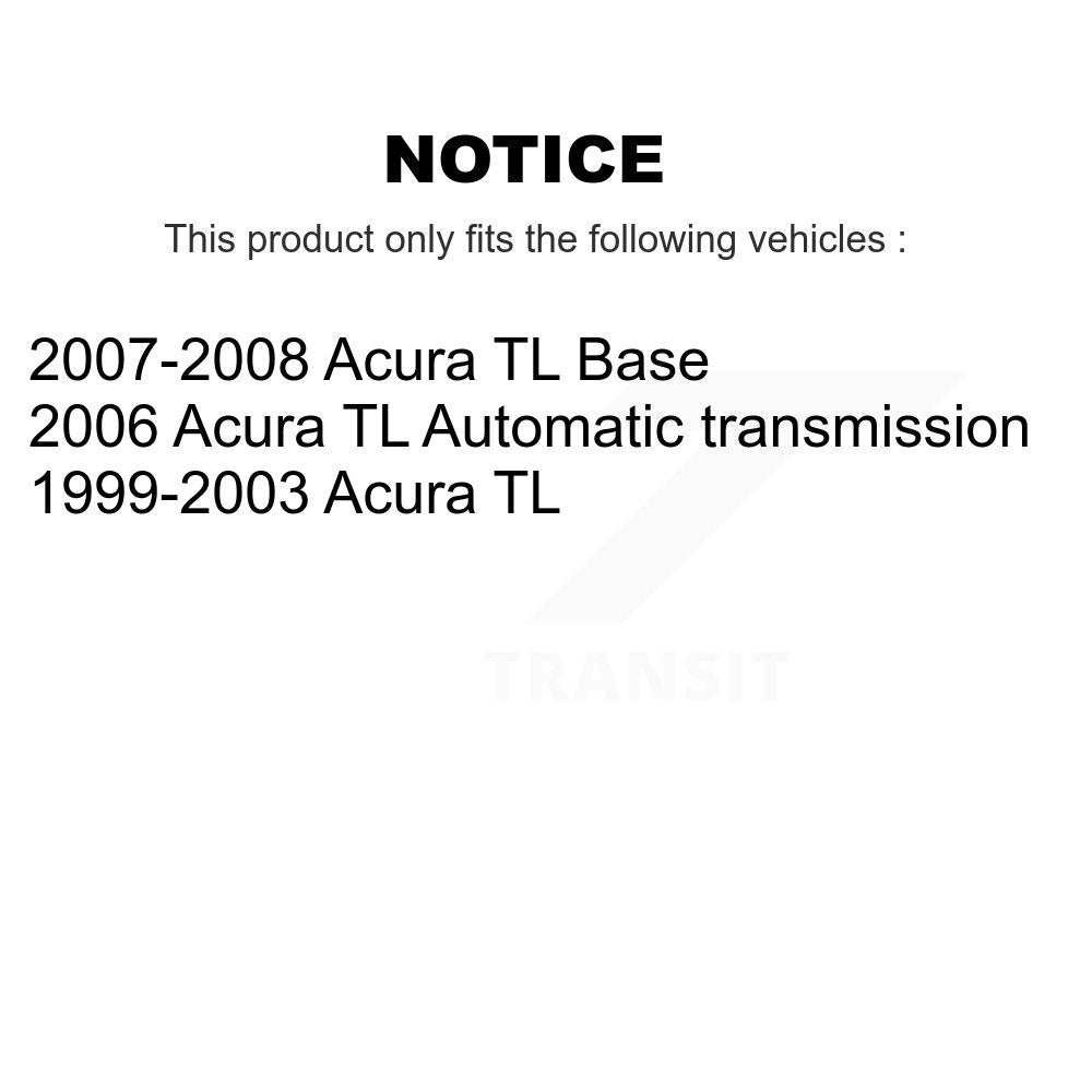 Kit de plaquettes en céramique et de rotors de frein à disque avant et arrière, pour Acura TL K8A-102674