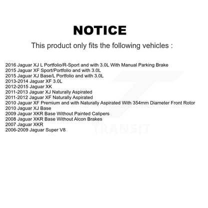 Kit de plaquettes en céramique et Rotor de frein, semi-métalliques, avant et arrière, pour Jaguar XF XJ XKR X
