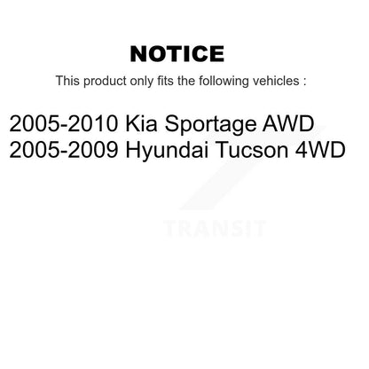 Kit de plaquettes en céramique et de disques de frein avant et arrière, pour Hyundai Tucson Kia Sportag