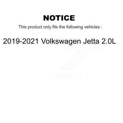Kit de rotors de frein à disque avec plaquettes en céramique avant et arrière, pour Volkswagen Jetta 2019 2.0 – 2021