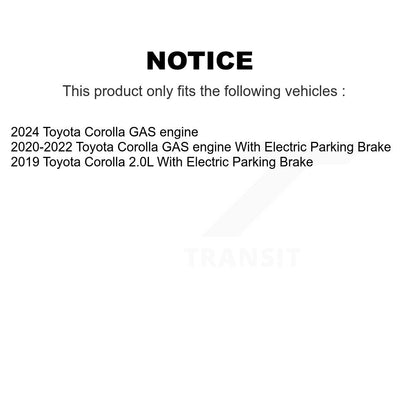 Kit de plaquettes en céramique et de rotors de frein à disque avant et arrière, pour Toyota Corolla K8A-103471