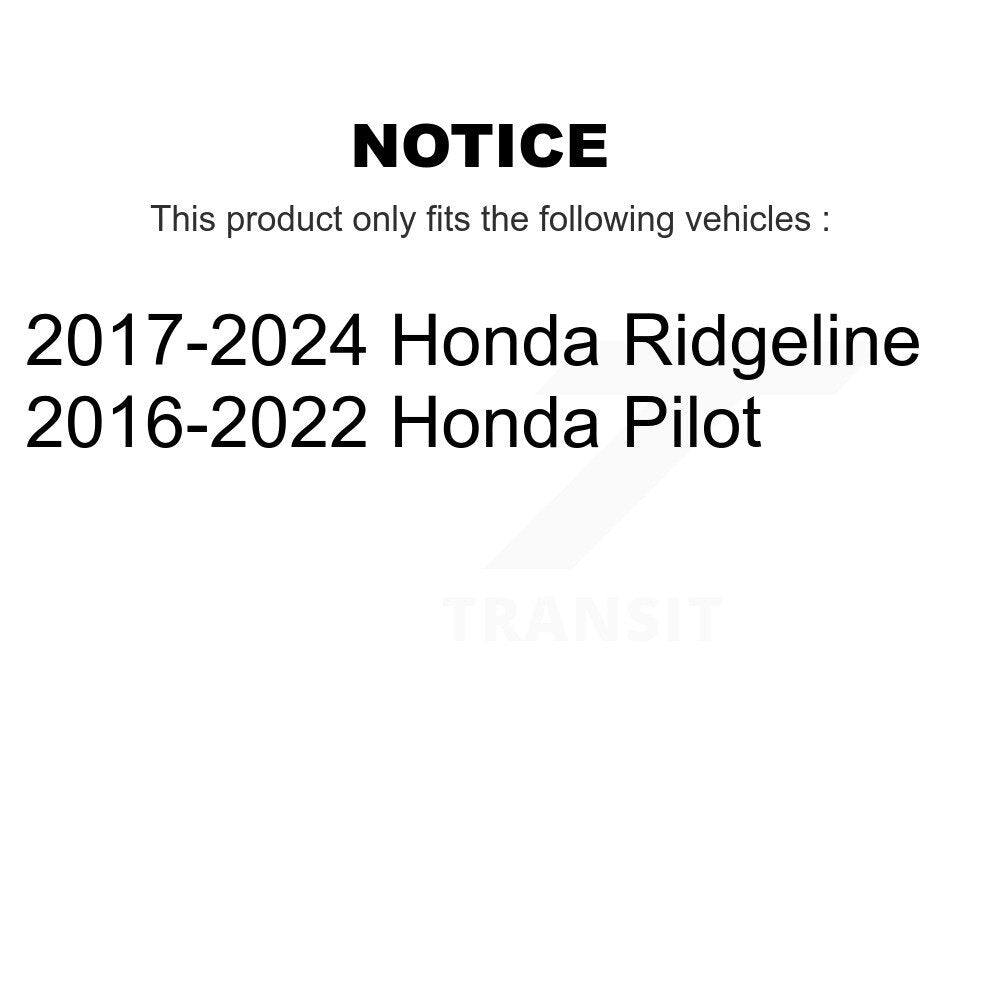 Kit de plaquettes en céramique et de disques de frein avant et arrière, pour Honda Pilot Ridgeline