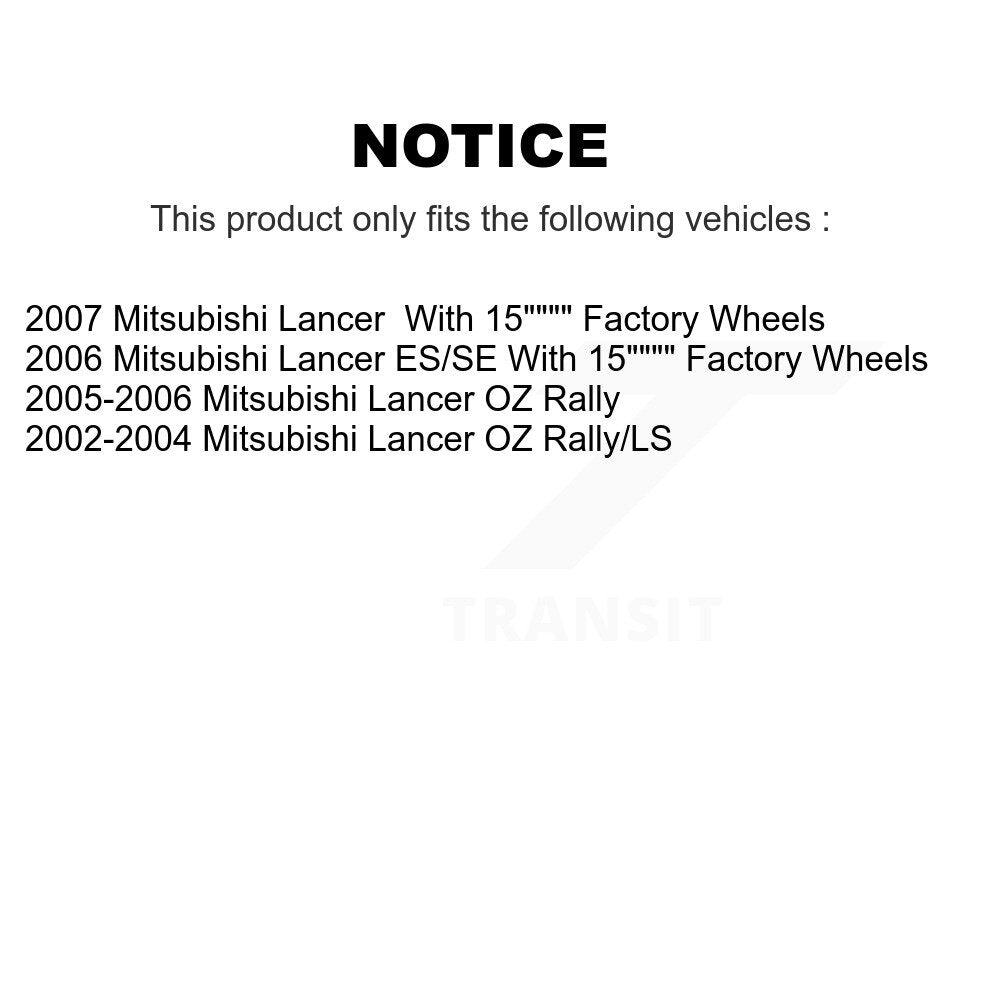 Kit de rotors de frein à disque avant et plaquettes en céramique pour Mitsubishi Lancer K8A-104004