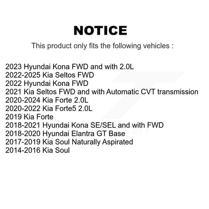 Kit de plaquettes de frein avant en céramique, pour Kia Hyundai Kona Forte Soul Seltos Elantr